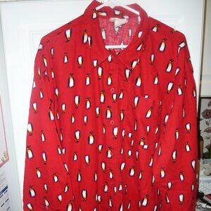 Excellent Condition Ladies RealWear Venezia Flannel Sleep Shirt Size 22/24